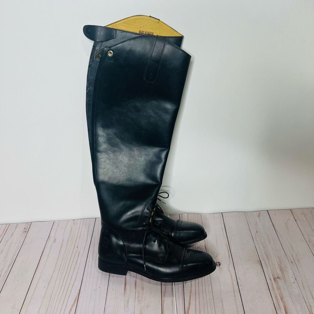 Elegant Black Over the Knee Boots with Glossy Finish